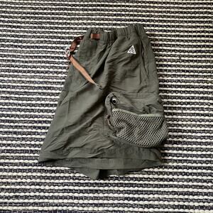 🌿Nike ACG Mens Green Snowgrass Cargo Utility Hiking Shorts XXL